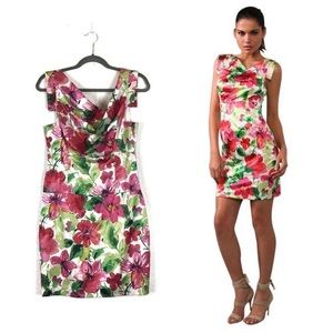 Black Halo Jackie O Floral Mini Dress